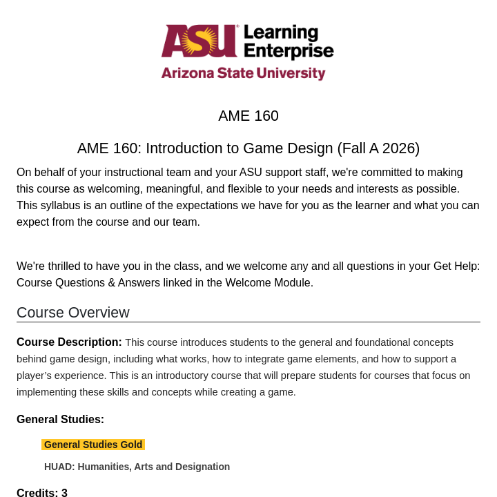 Simple Syllabus